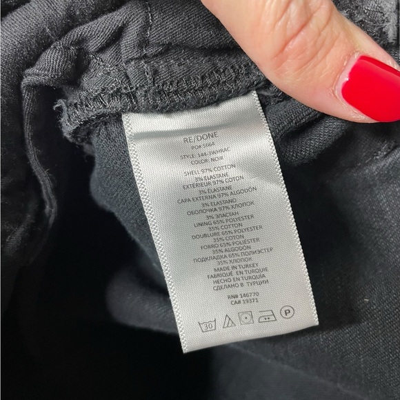 REDONE | 90S HIGH RISE ANKLE CROP in Black 30 - Picture 4 of 9